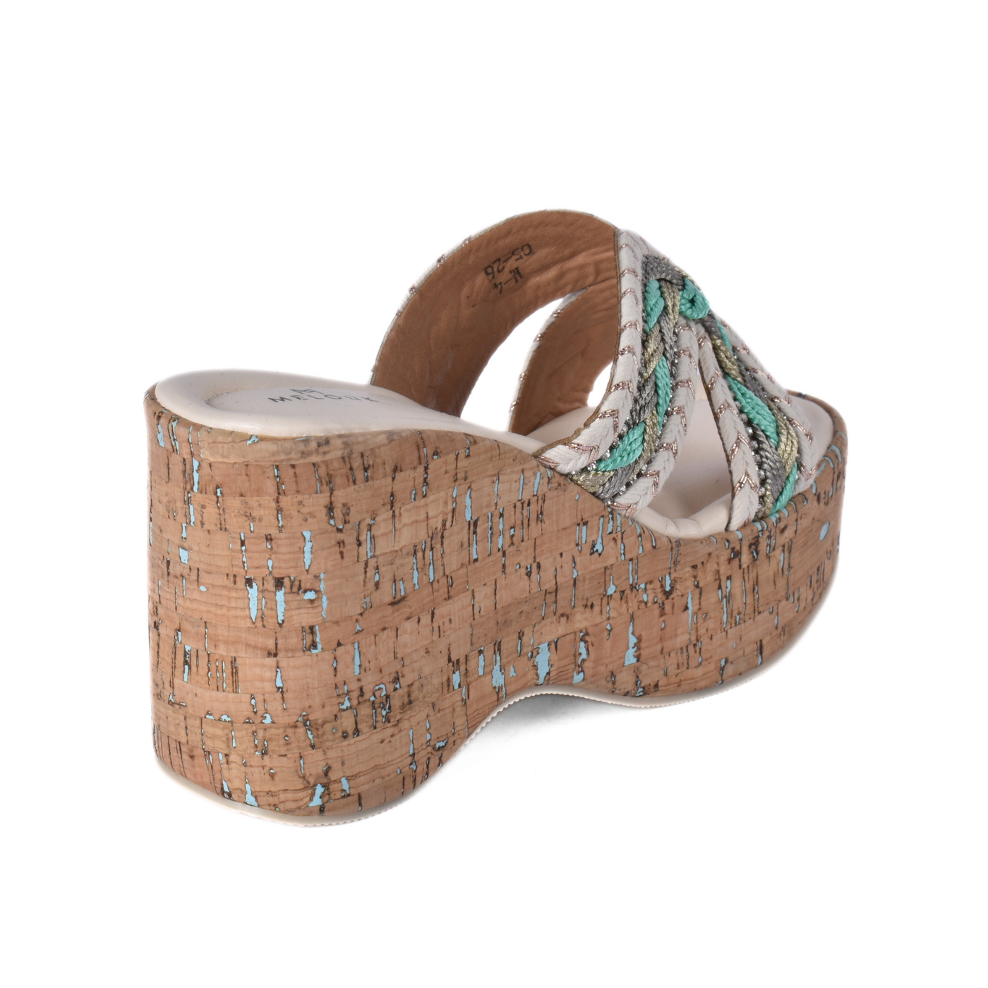 Cork Platform Slide Sandal