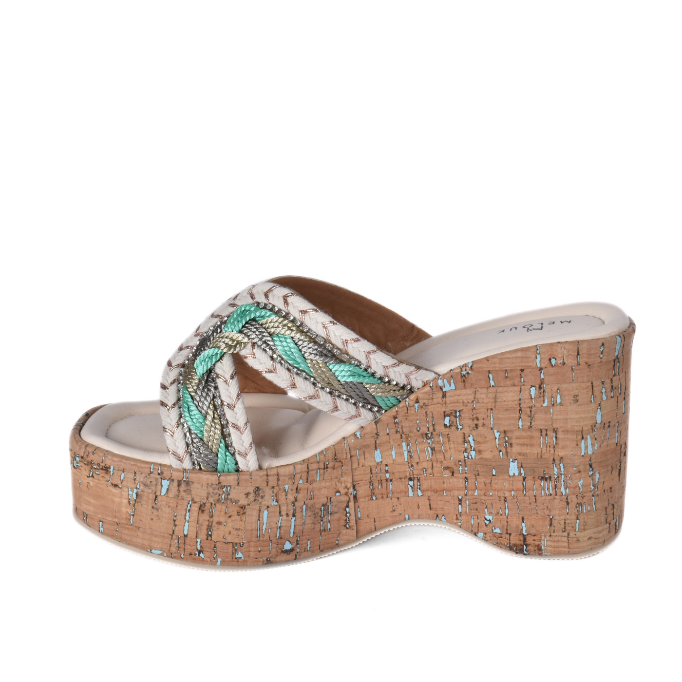 Cork Platform Slide Sandal