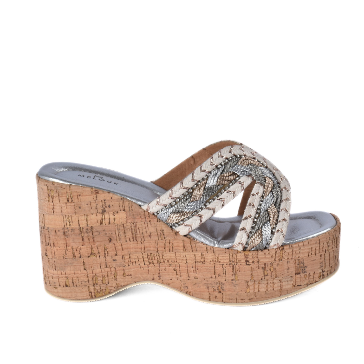 Cork Platform Slide Sandal