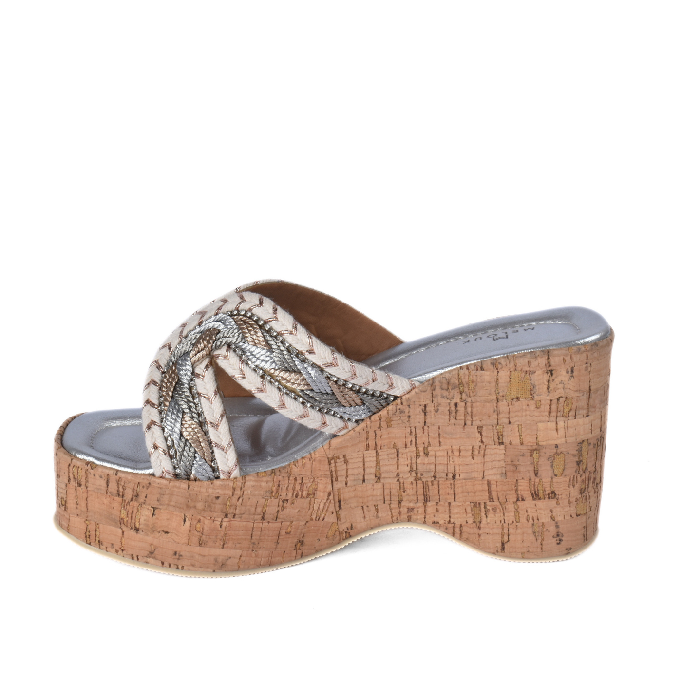 Cork Platform Slide Sandal