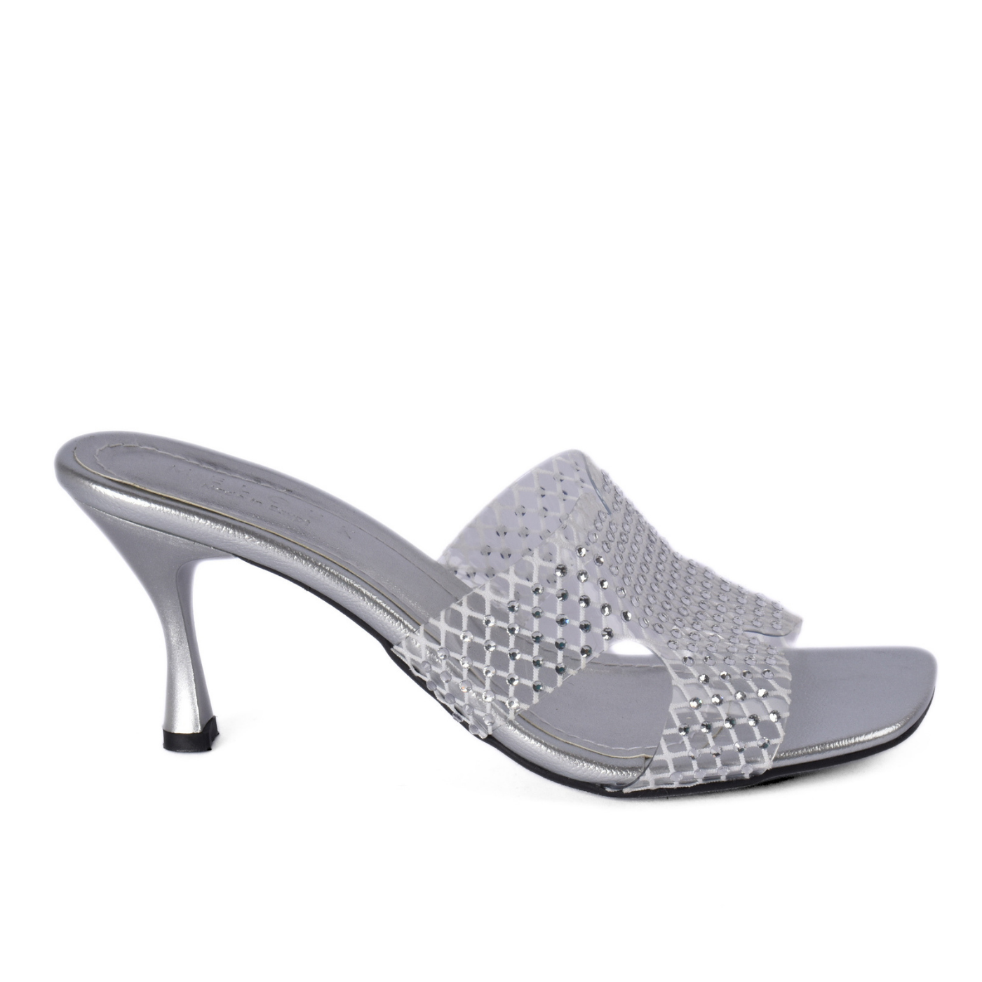 High Heel Crystal Transparent Slippers