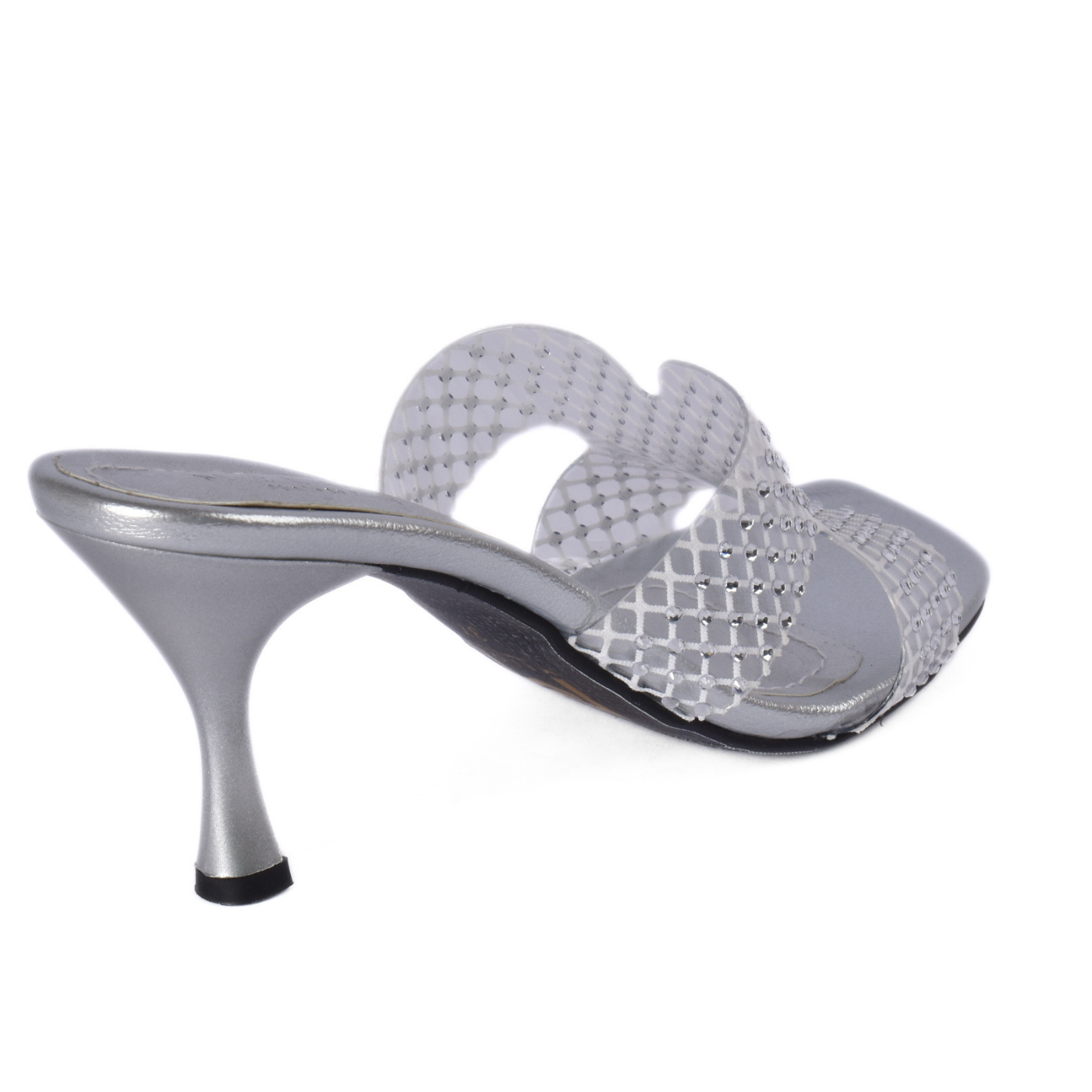 High Heel Crystal Transparent Slippers