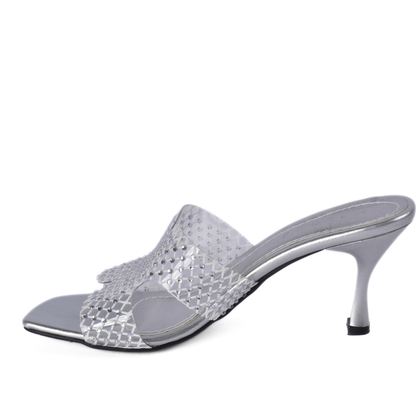 High Heel Crystal Transparent Slippers