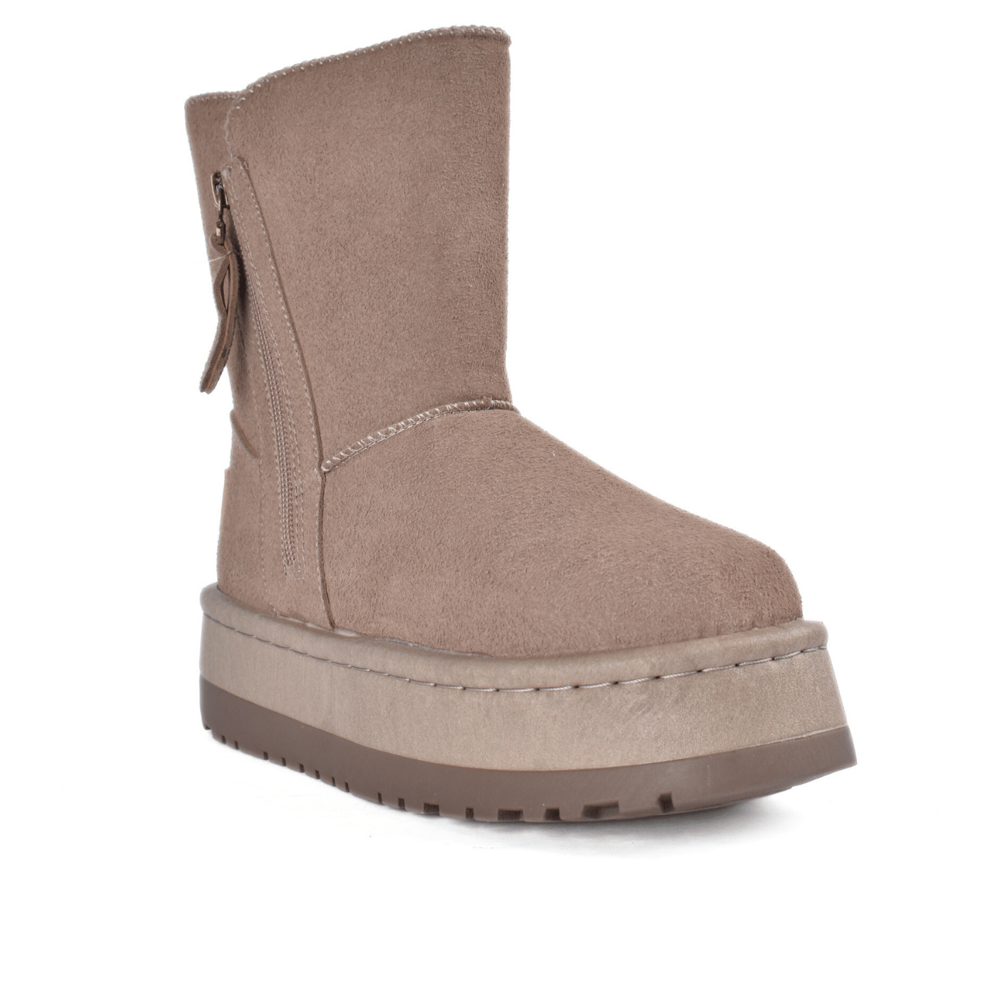 Suede Boots with Cozy Inner Lining