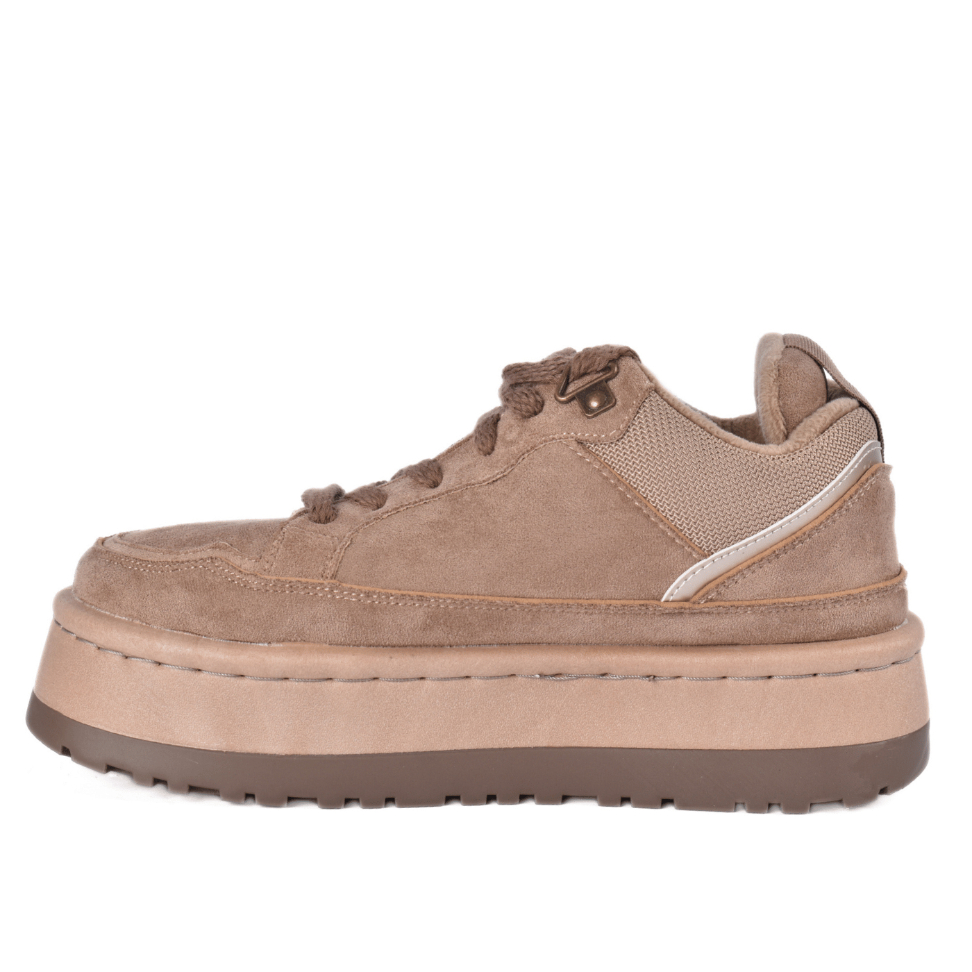 Winter Suede Sneakers with Thick Sole