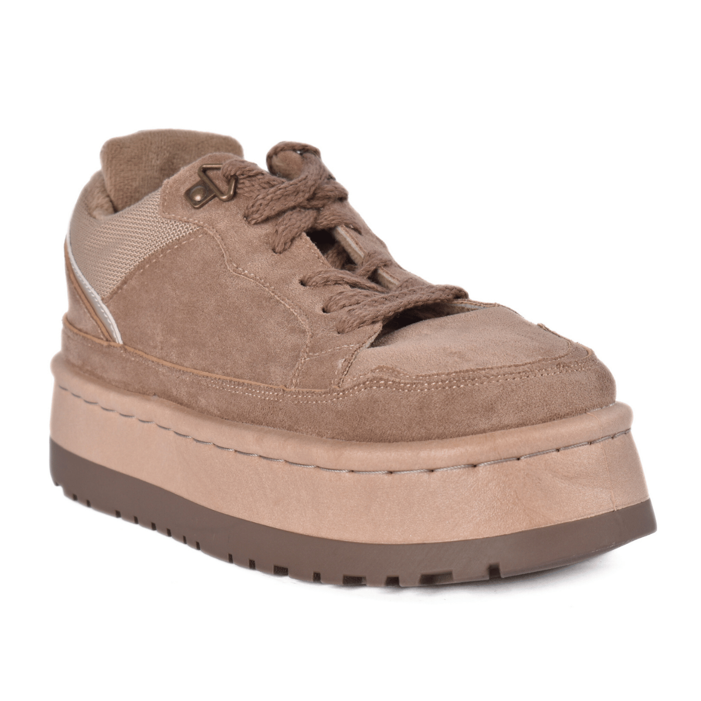 Winter Suede Sneakers with Thick Sole