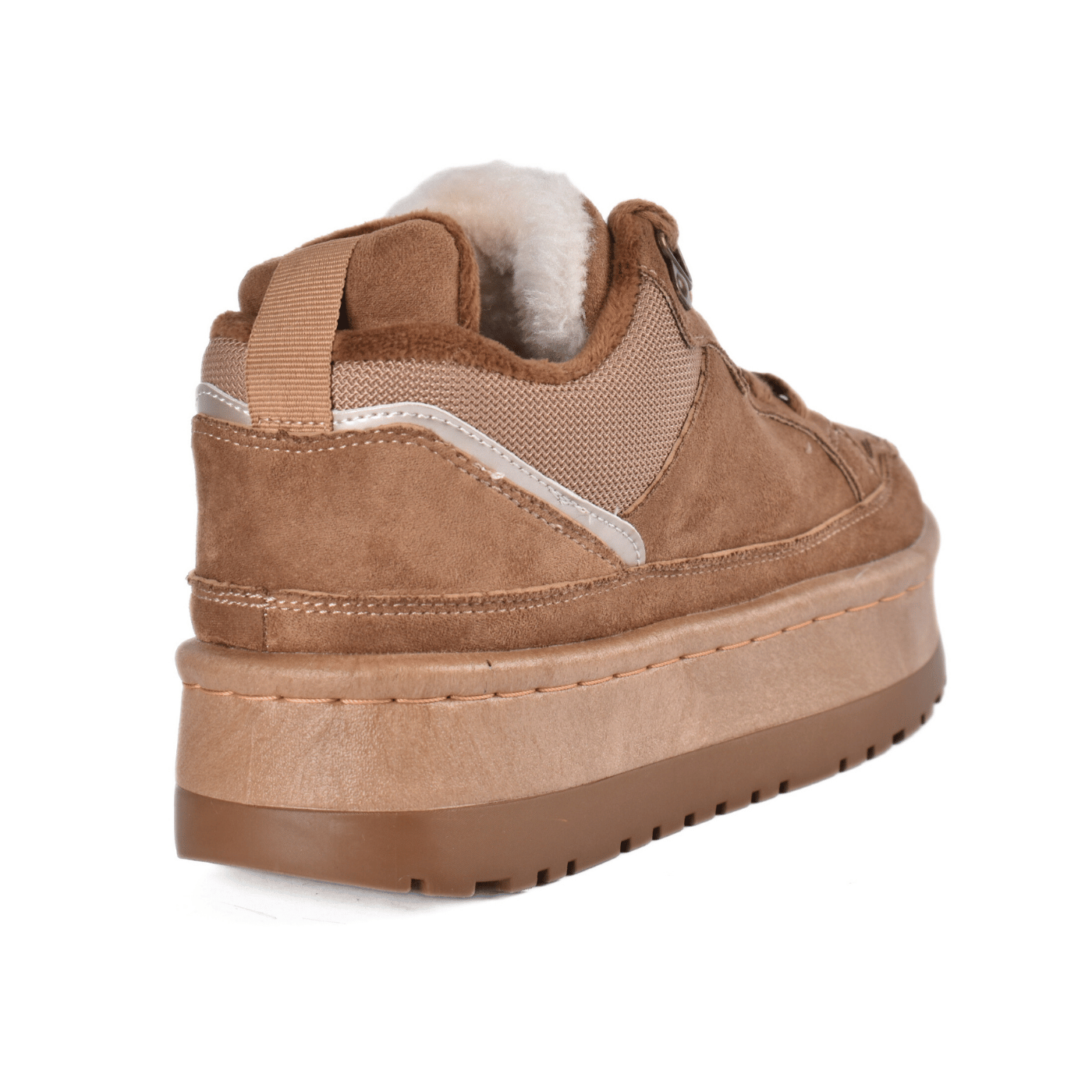 Winter Suede Sneakers with Thick Sole