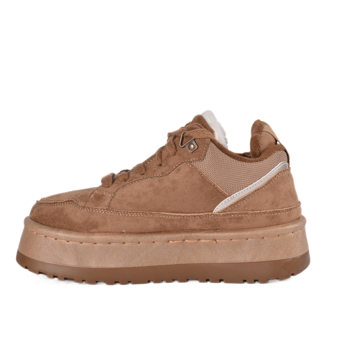 Winter Suede Sneakers with Thick Sole