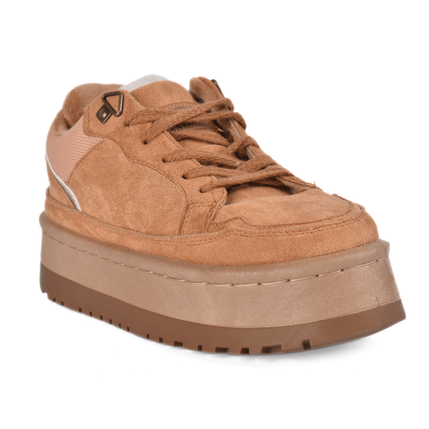 Winter Suede Sneakers with Thick Sole