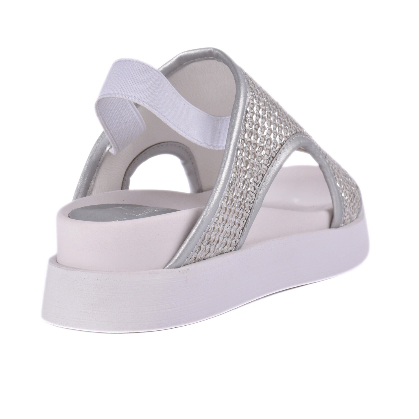 Sparkly Flat Sandal with Slingback Strap Melouk