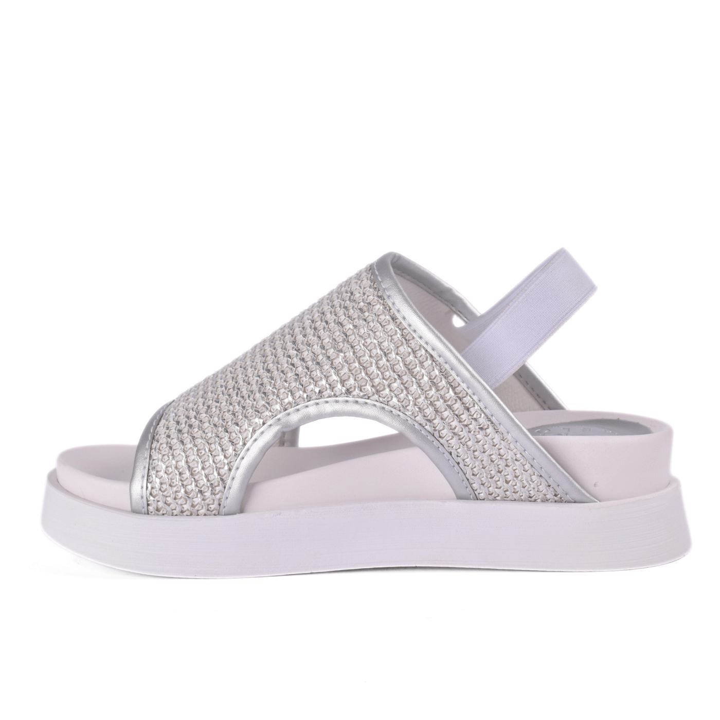 Sparkly Flat Sandal with Slingback Strap Melouk