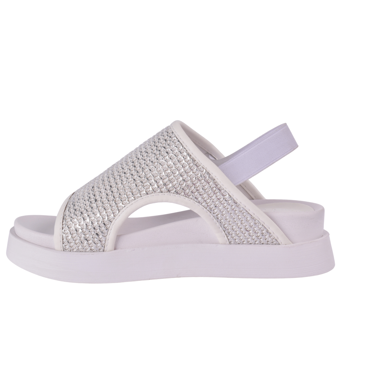 Sparkly Flat Sandal with Slingback Strap Melouk