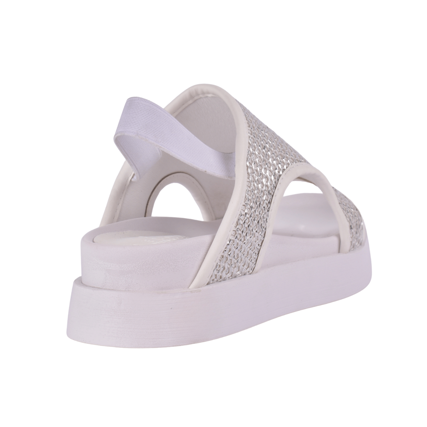 Sparkly Flat Sandal with Slingback Strap Melouk