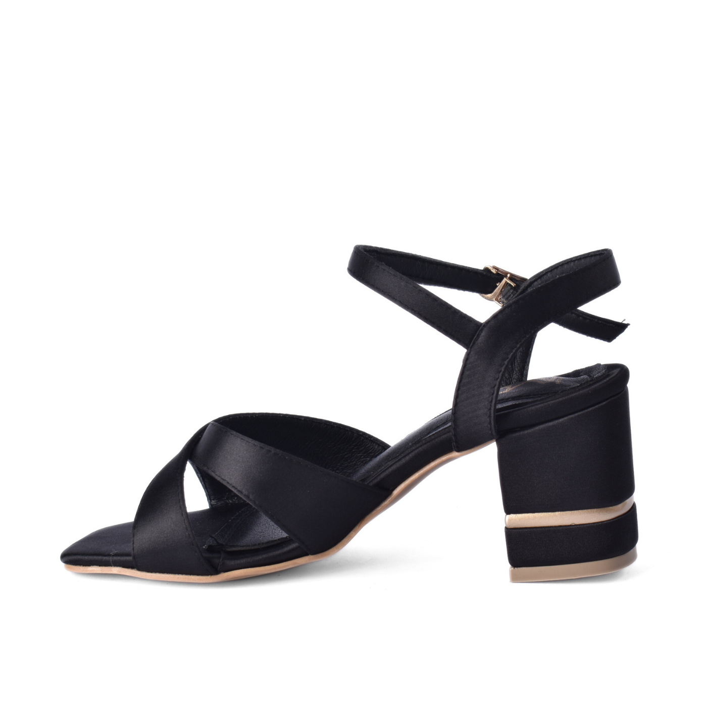 Sleek Low Block Heel Sandals Melouk