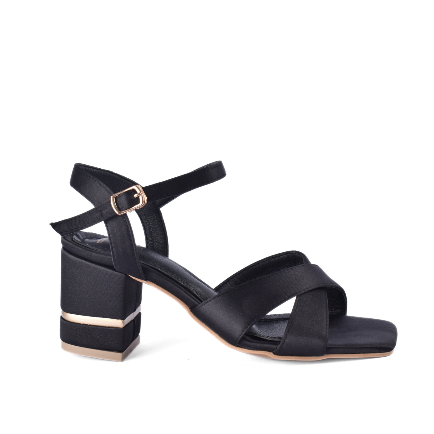 Sleek Low Block Heel Sandals Melouk