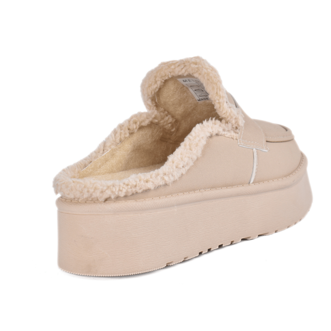 Cozy Faux Fur Lined Platform Mules