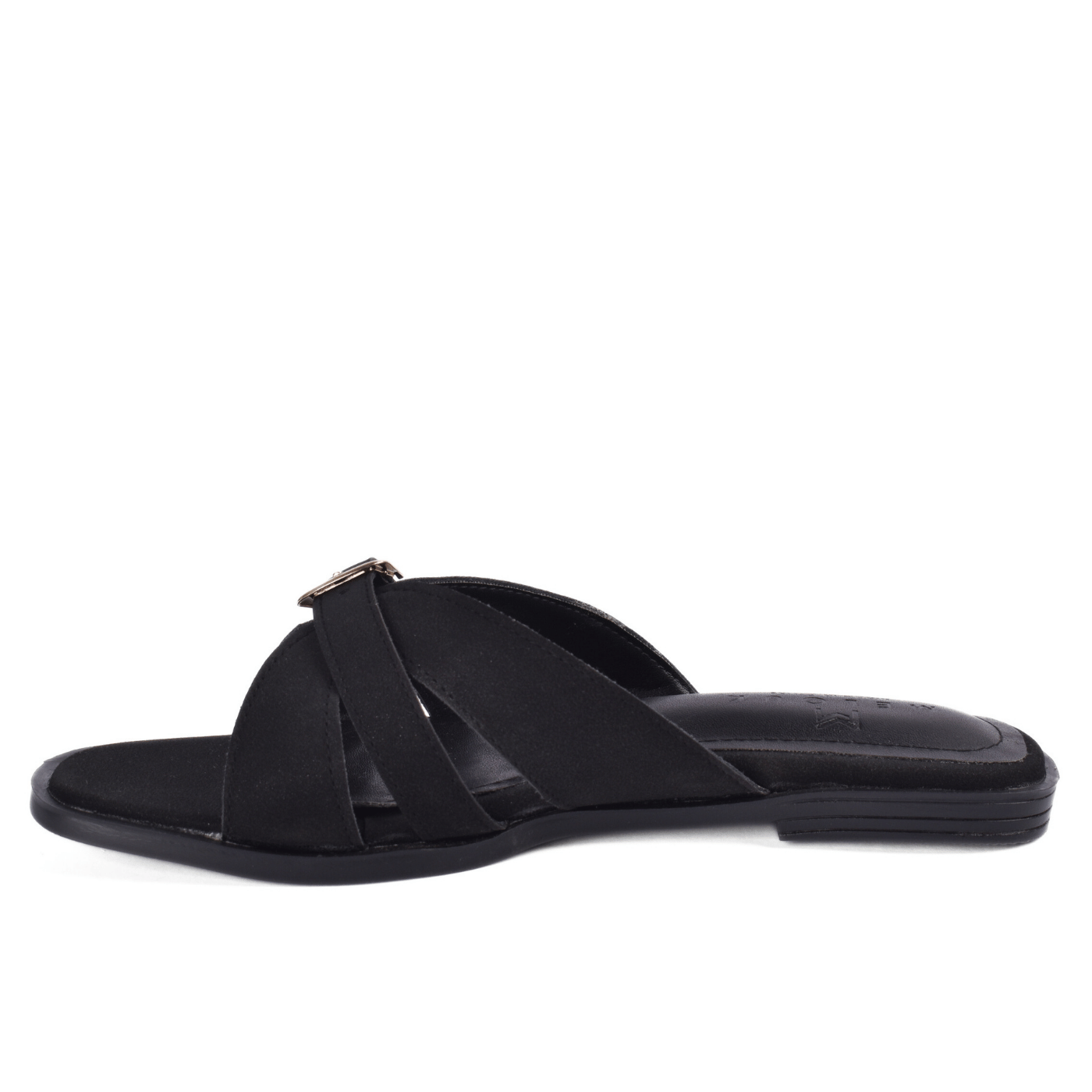 Open-Toe Flats with Buckle Detail Melouk