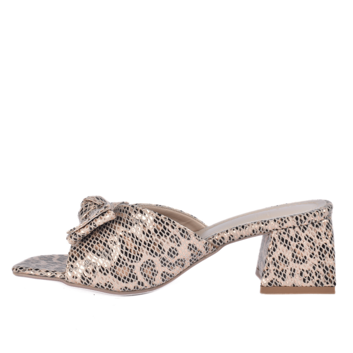 Square Toe Slipper with Decorative Bow Melouk