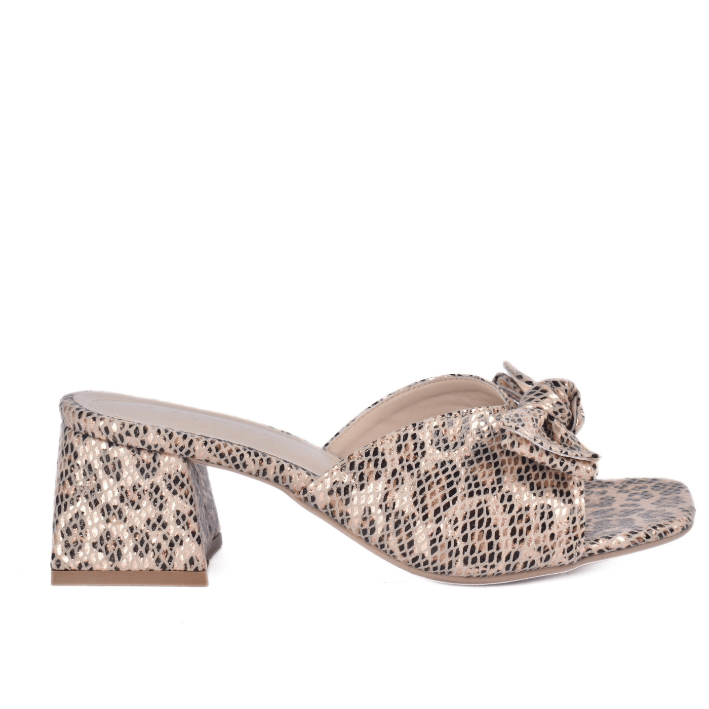 Square Toe Slipper with Decorative Bow Melouk