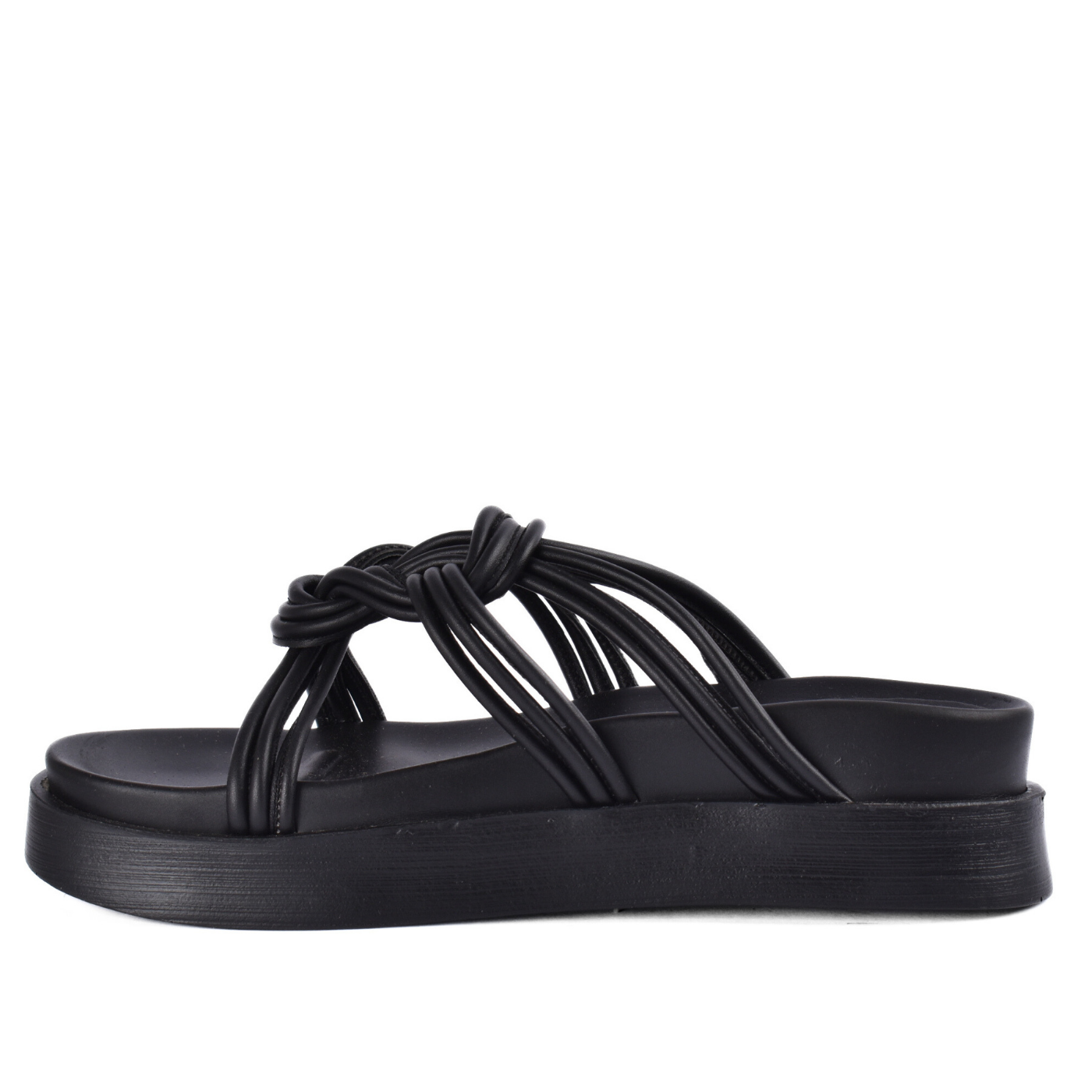 Knot Strap Platform Slipper