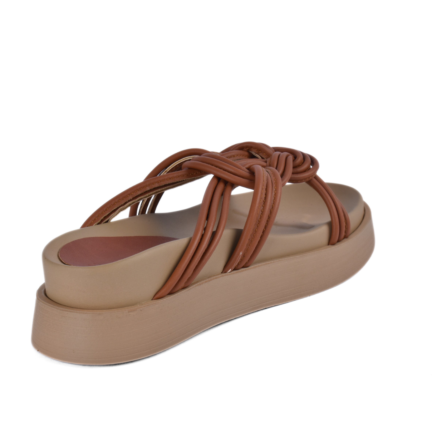 Knot Strap Platform Slipper