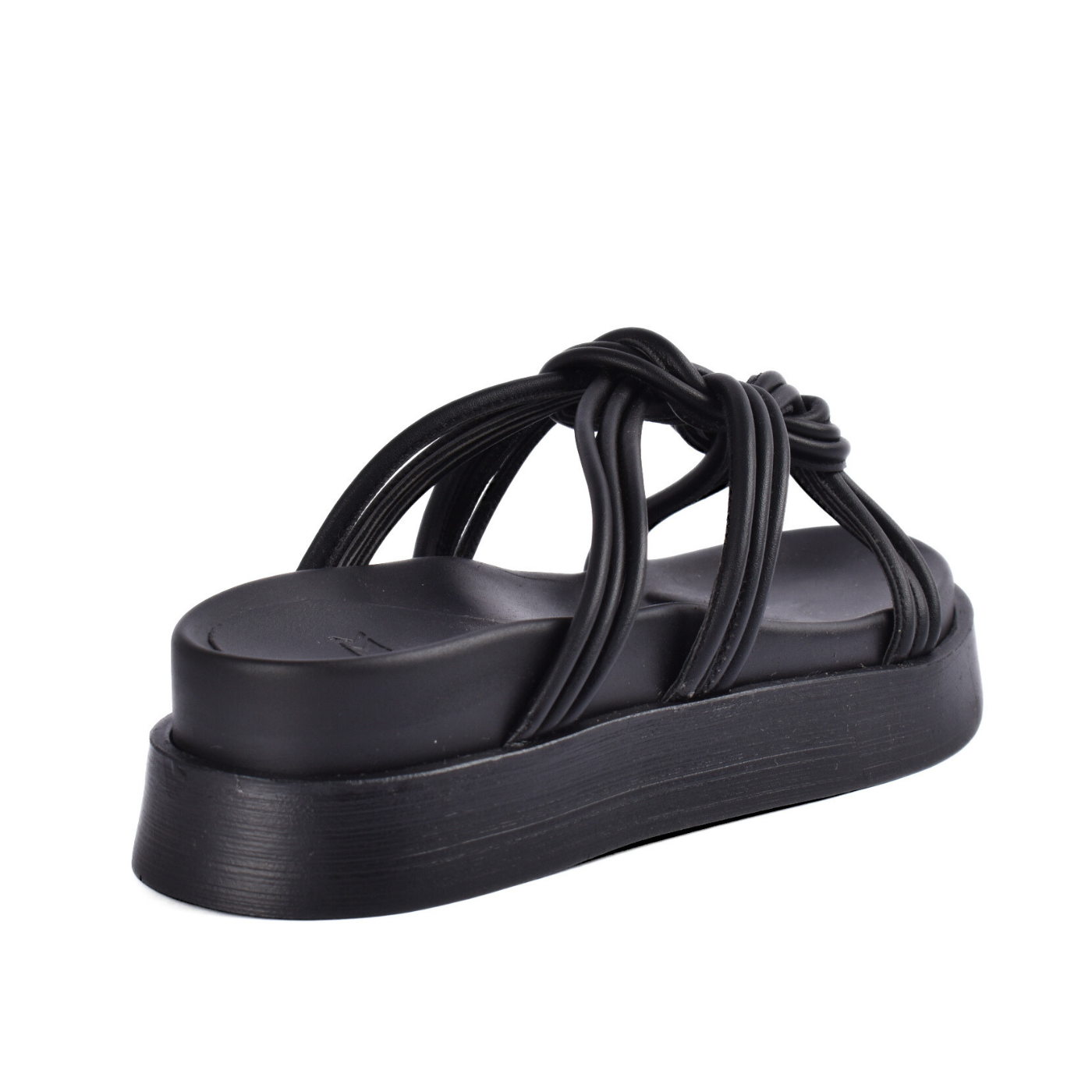 Knot Strap Platform Slipper