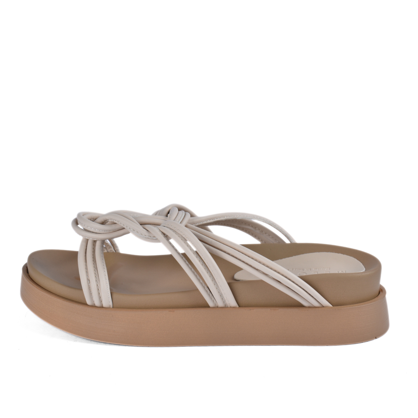 Knot Strap Platform Slipper