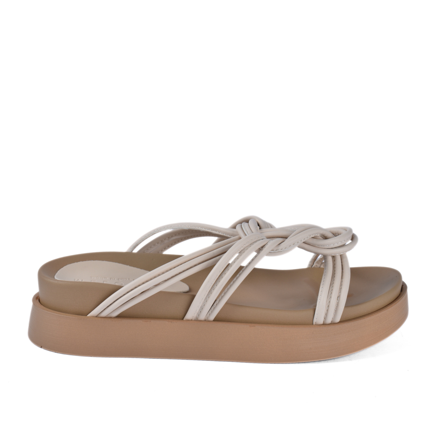 Knot Strap Platform Slipper