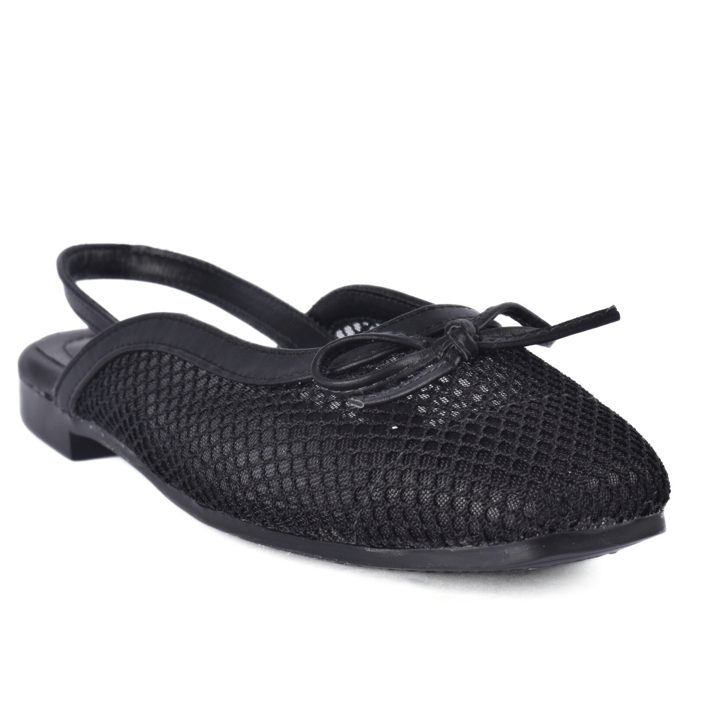 Minimalist Flat Slip-On Sandals Black Melouk