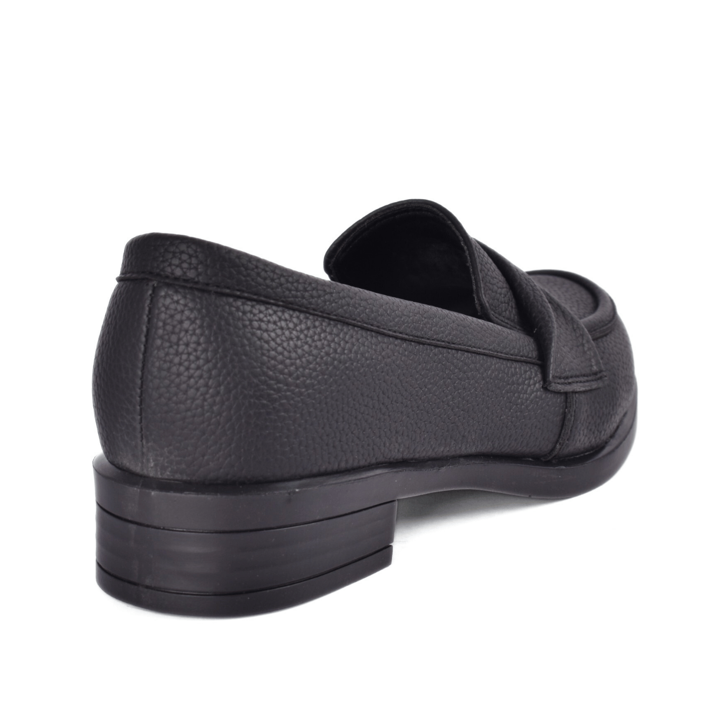 Basic Leather Shoe With Elastic Side