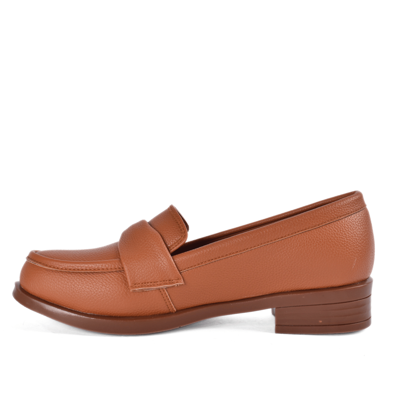 Basic Leather Shoe With Elastic Side
