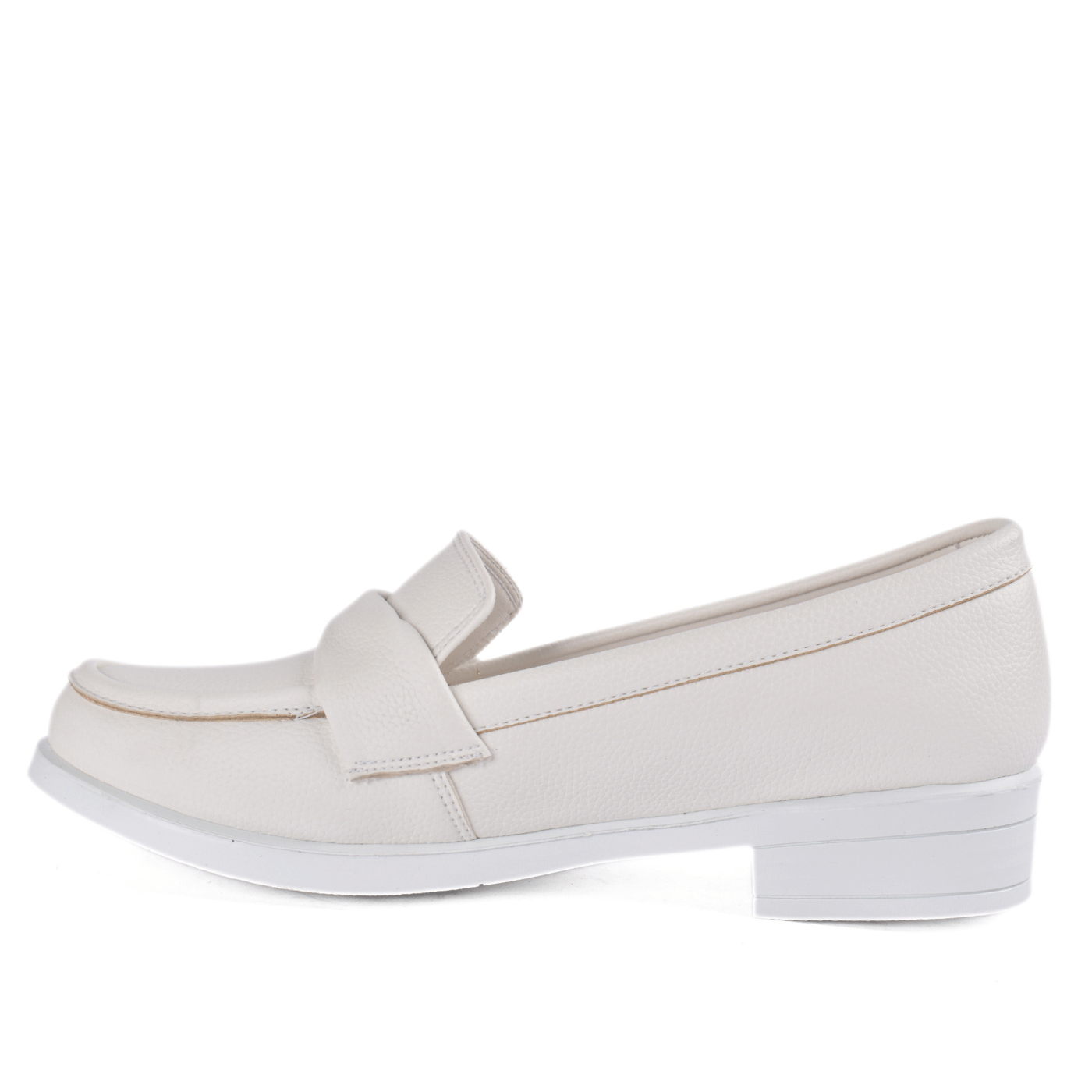 Basic Leather Shoe With Elastic Side