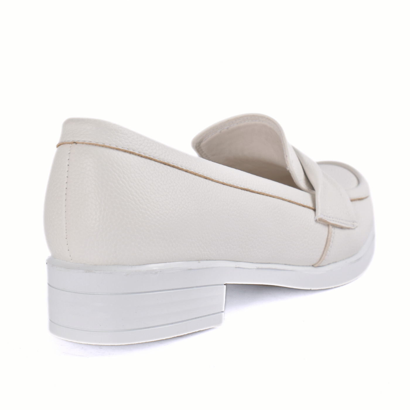 Basic Leather Shoe With Elastic Side