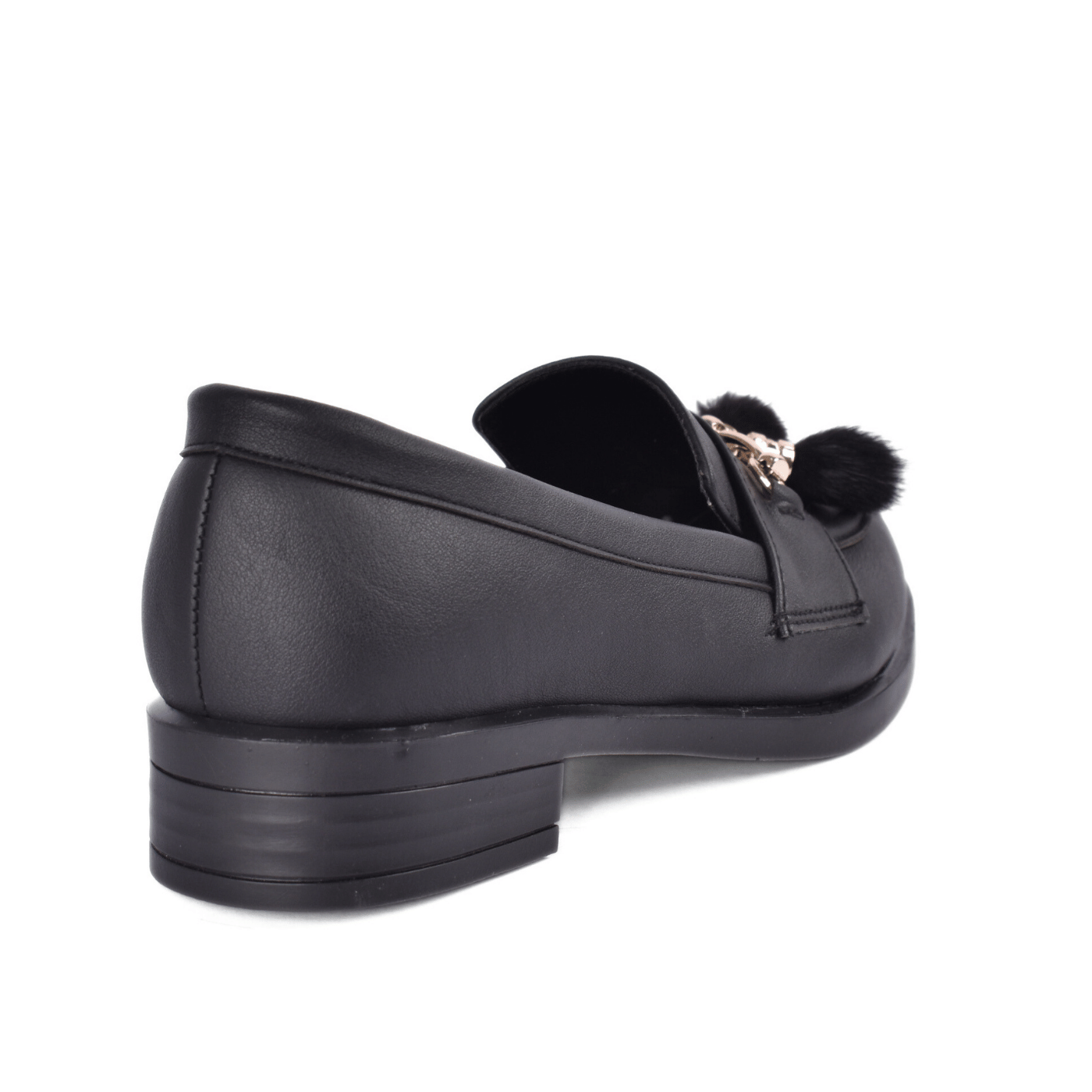 Basic Leather Shoe With Elastic Side