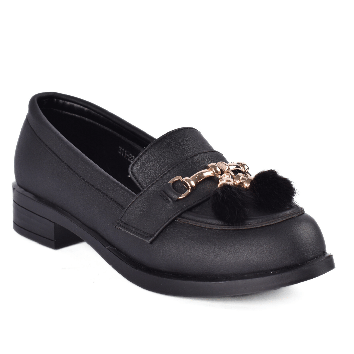 Basic Leather Shoe With Elastic Side