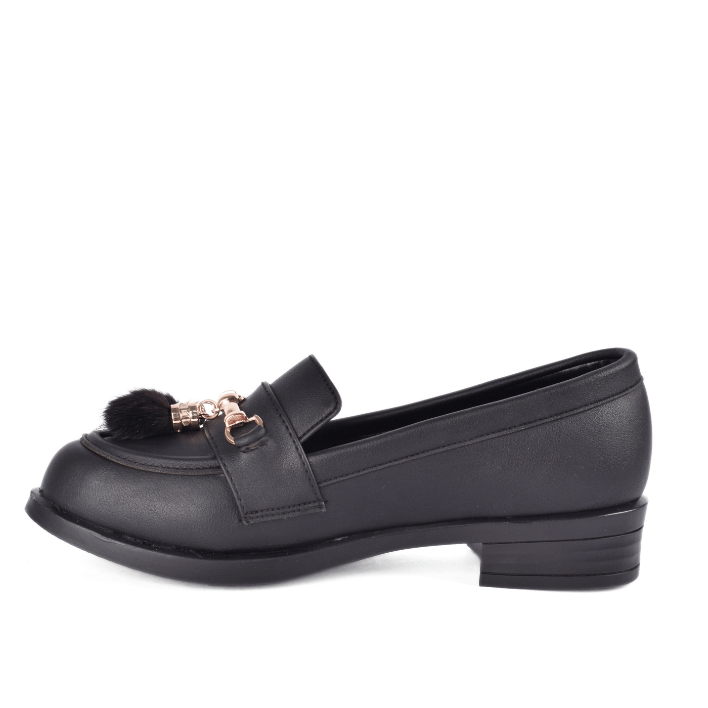 Basic Leather Shoe With Elastic Side