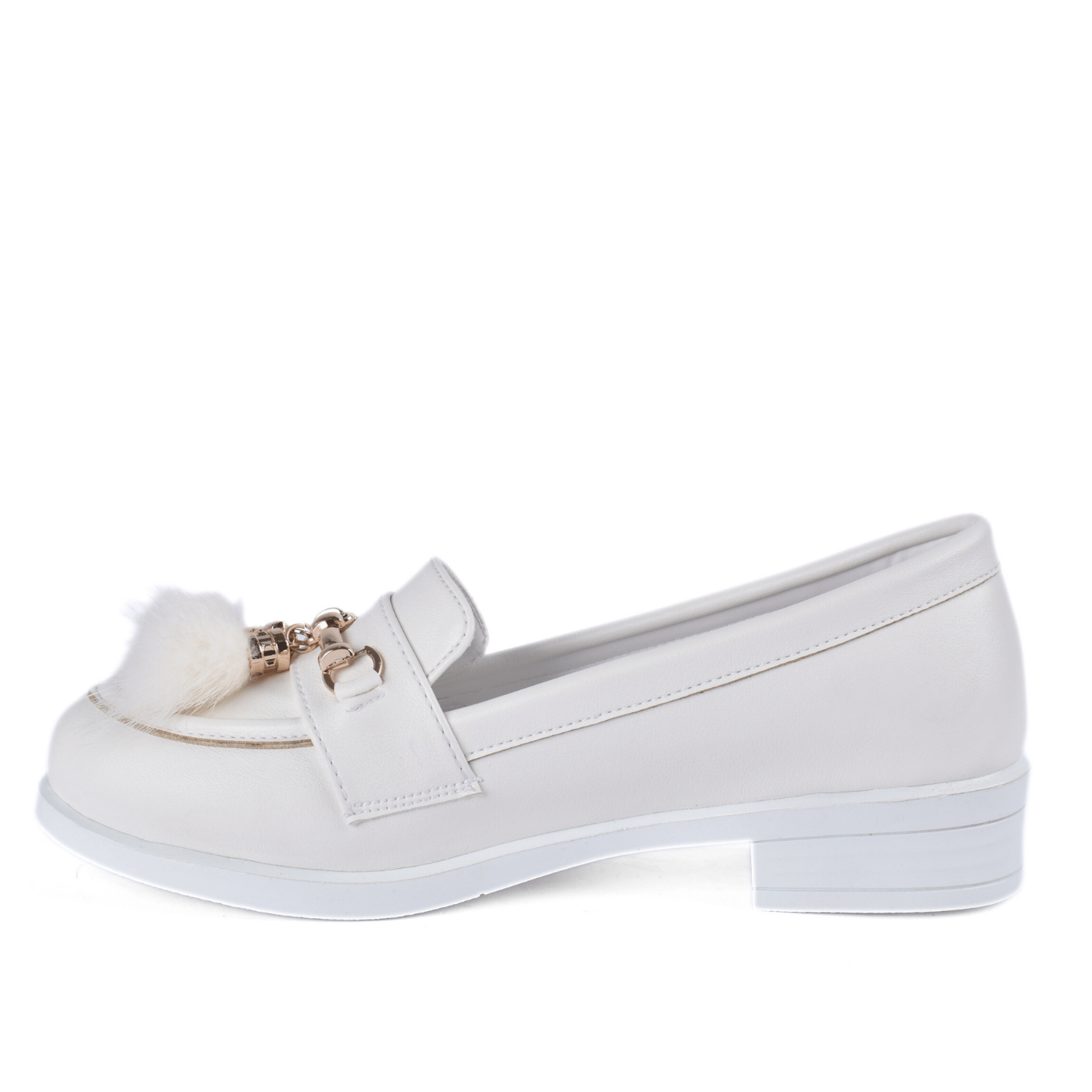 Basic Leather Shoe With Elastic Side