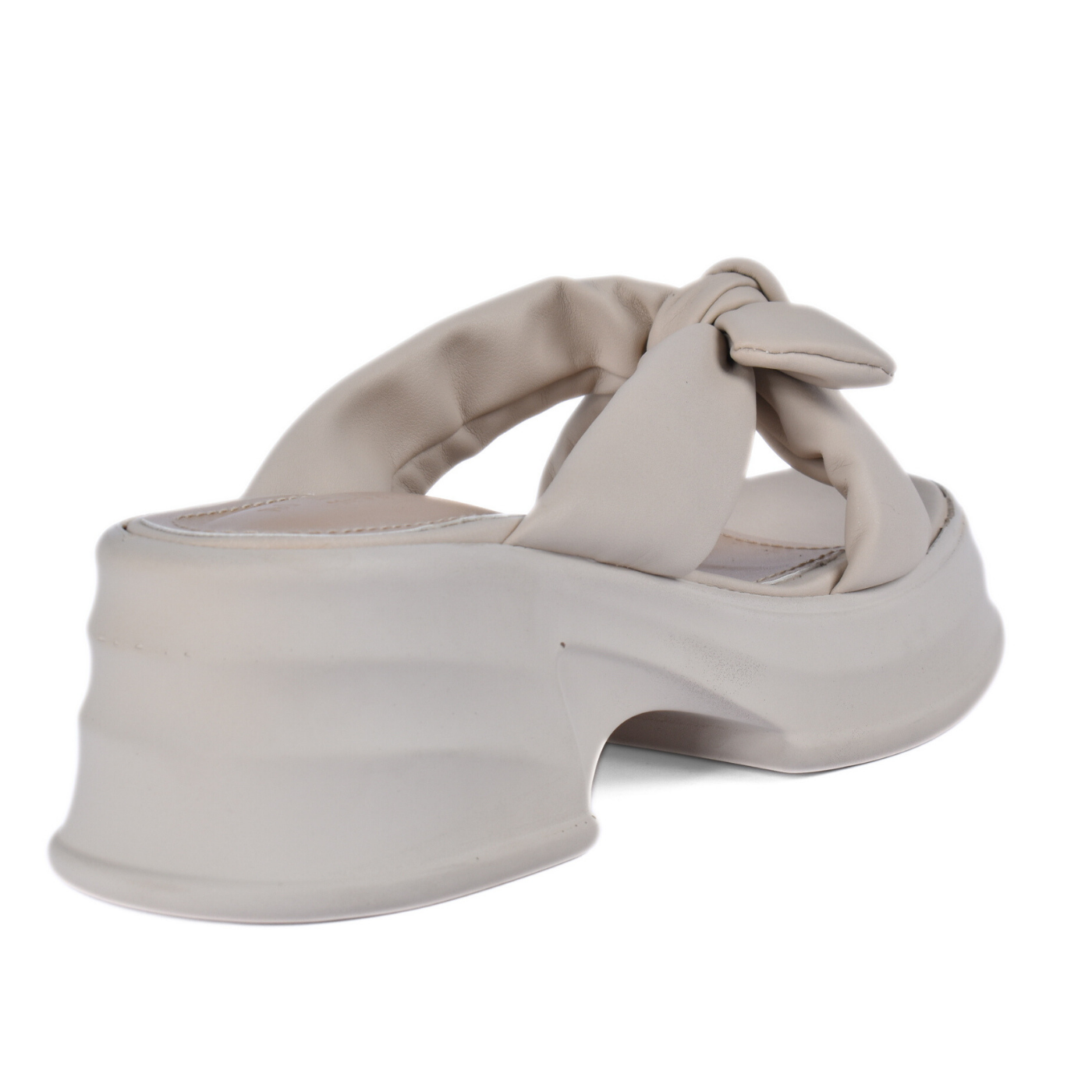 Chunky SlipOn Slipper with Bow Detail