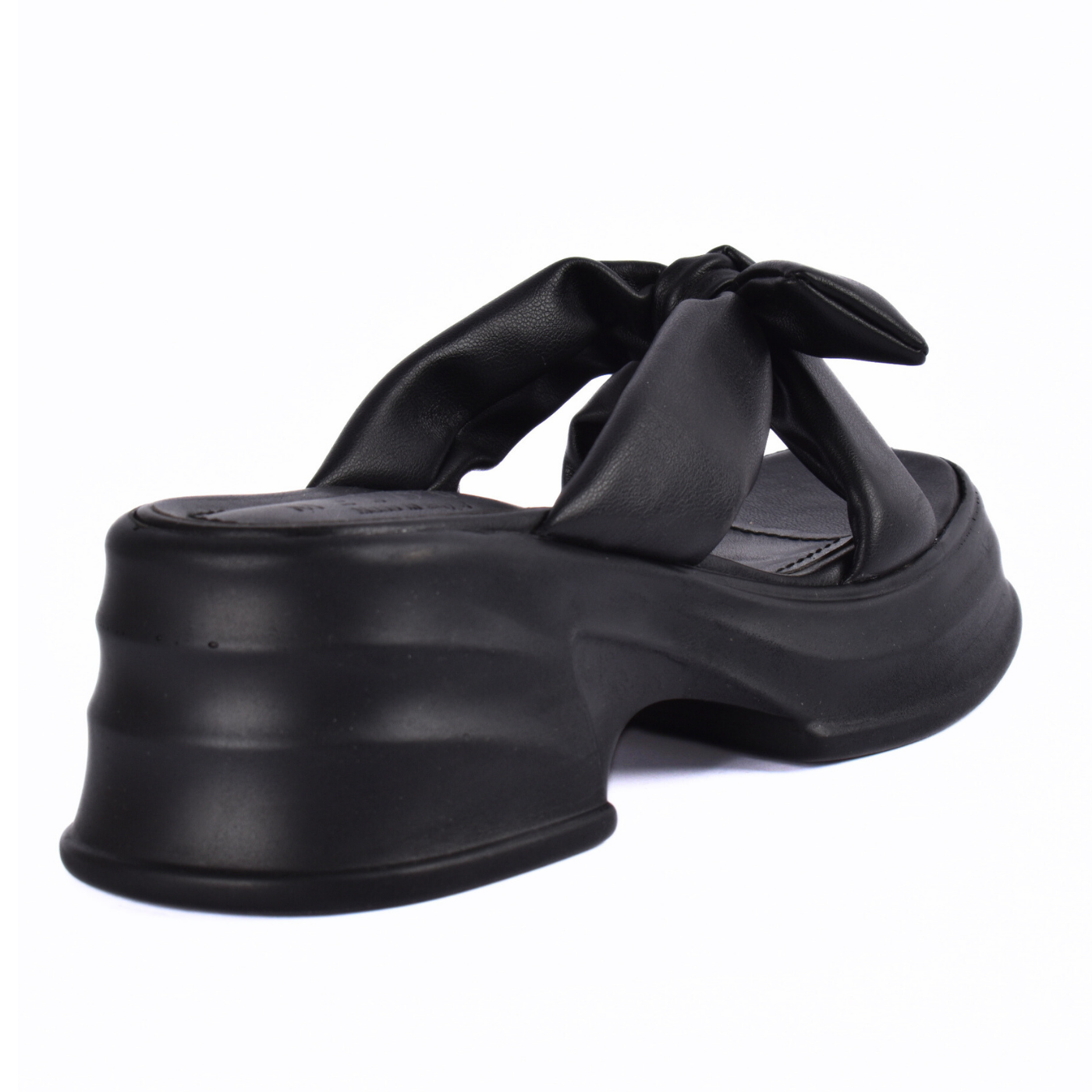 Chunky SlipOn Slipper with Bow Detail