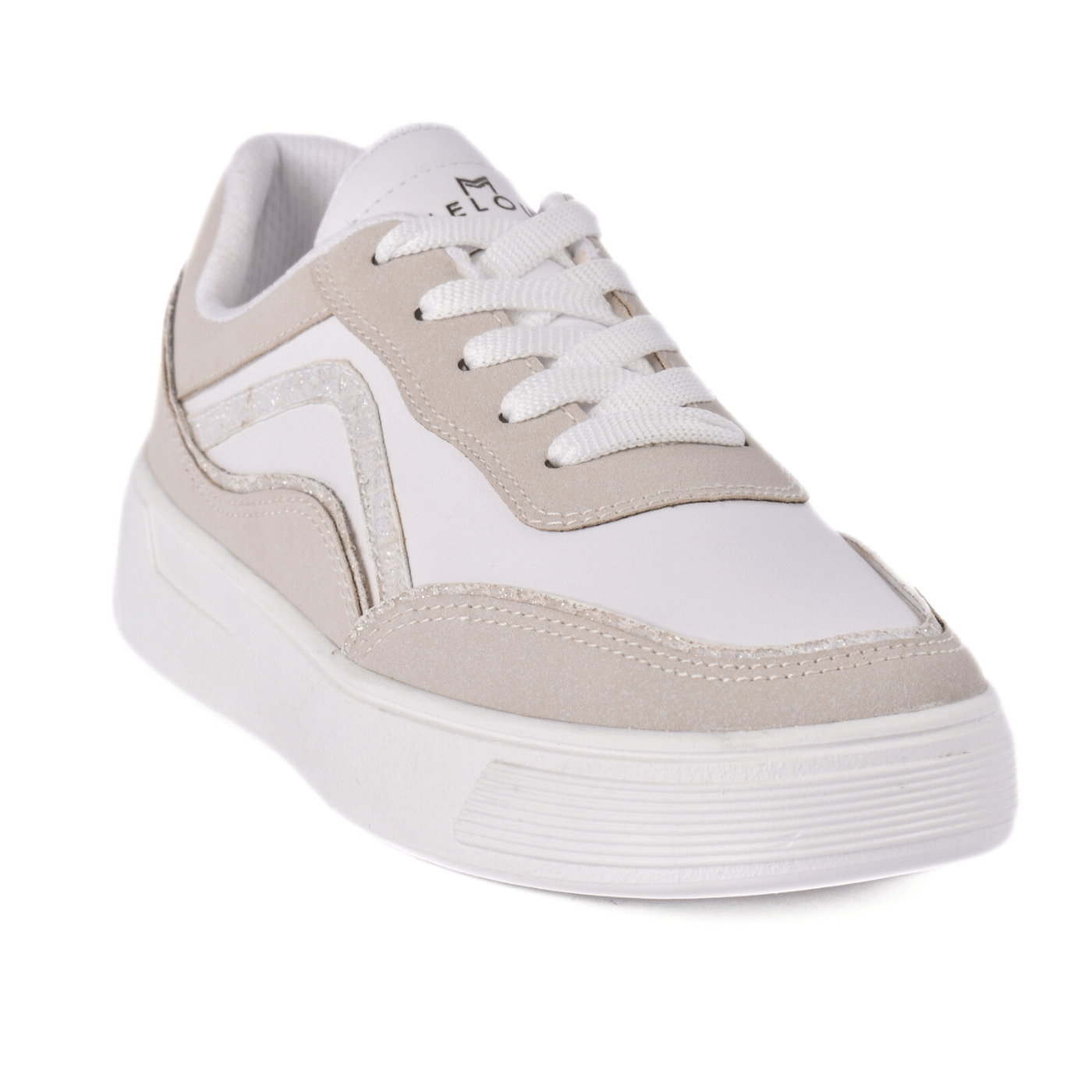 Simple Everyday Sneakers with Details Beige Melouk