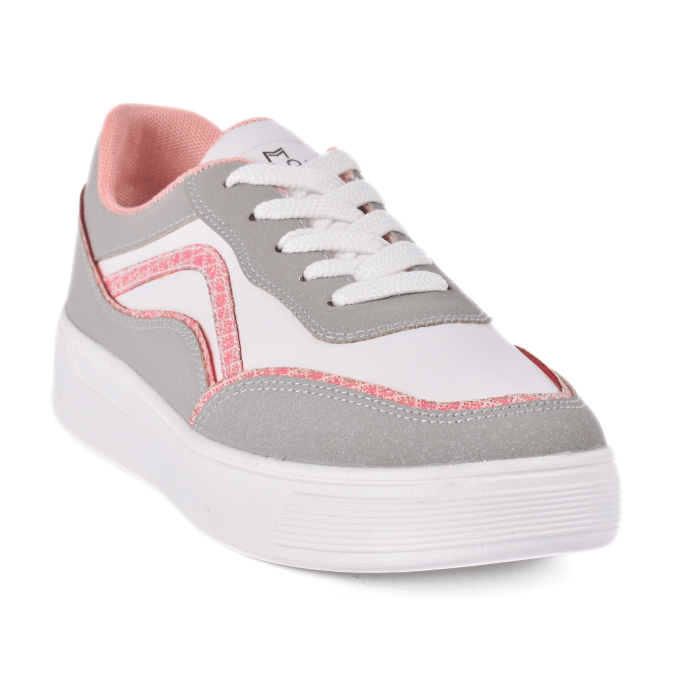 Simple Everyday Sneakers with Details Light pink Melouk