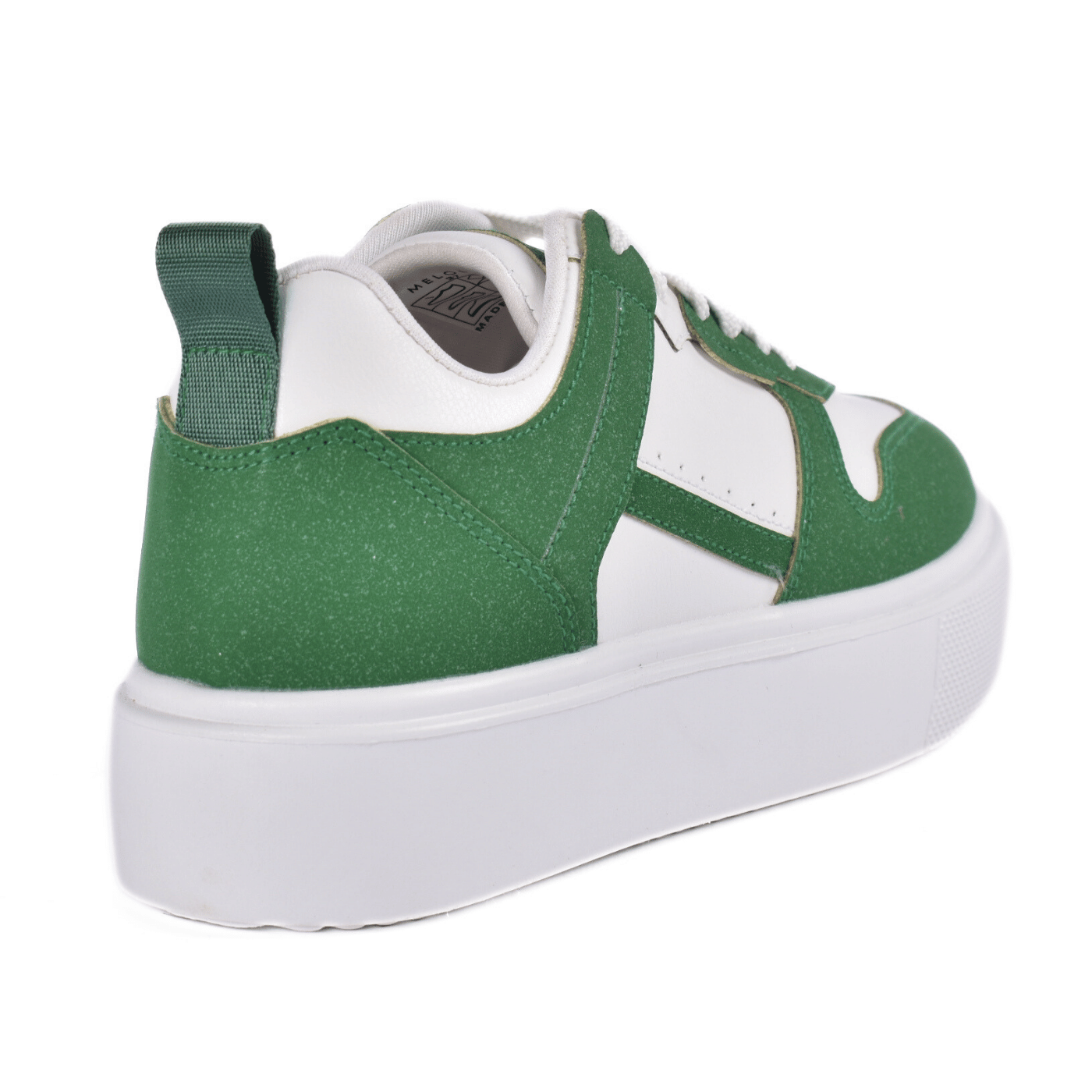 Flat comfy sneakers leather material