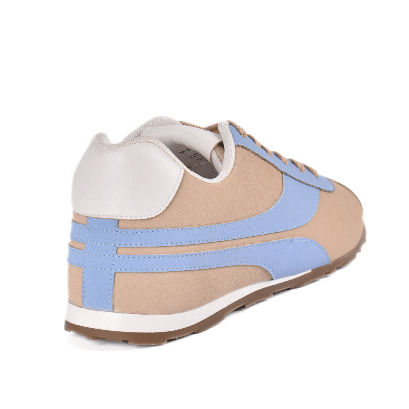 Flat comfy sneakers leather material