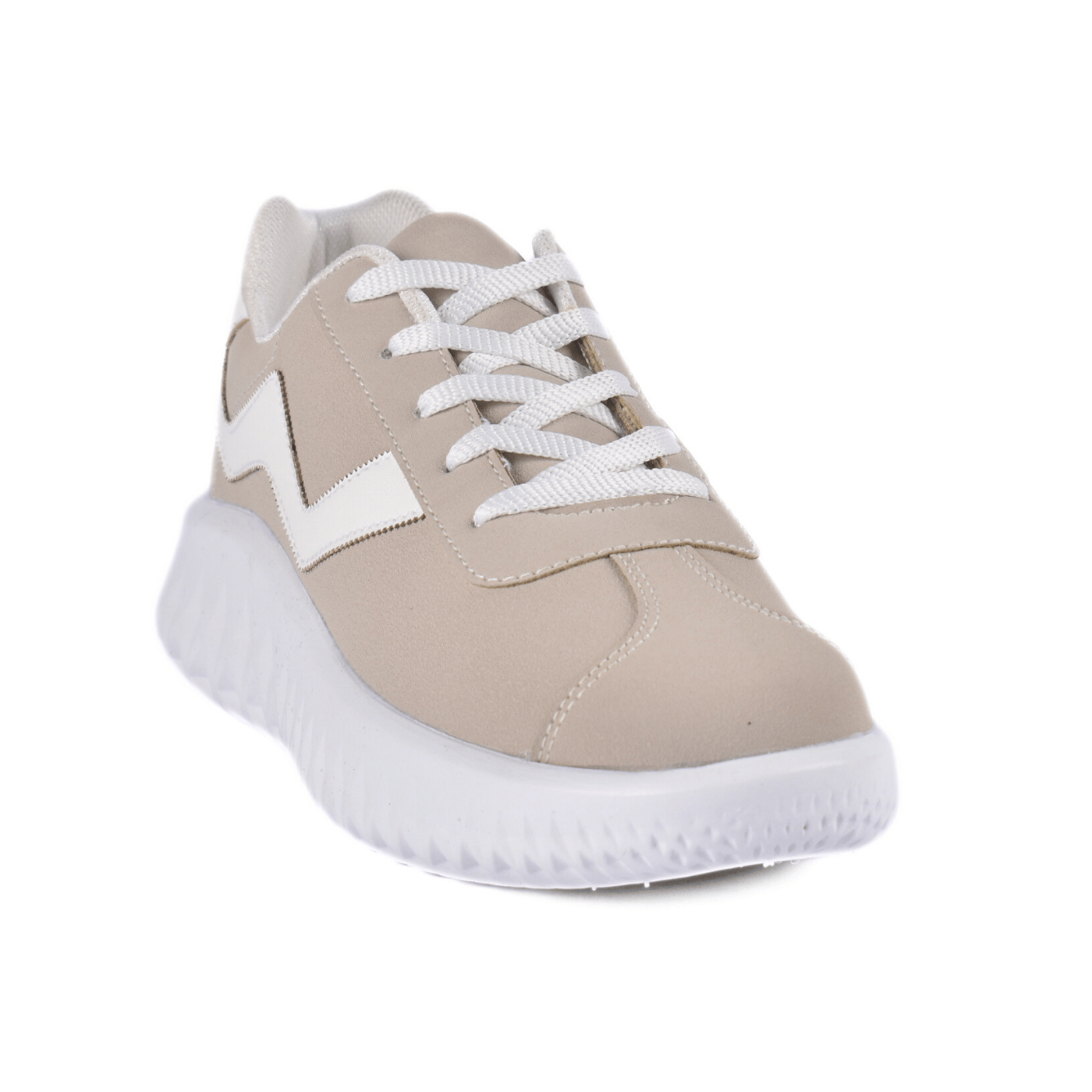 Stylish Walking Sneakers Beige Melouk