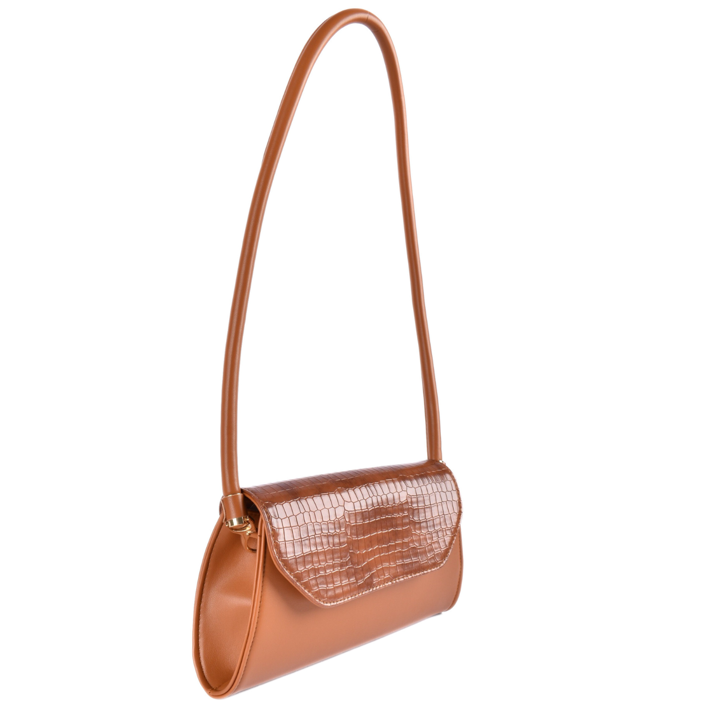 Spacious Faux Croc Leather Shopper Melouk