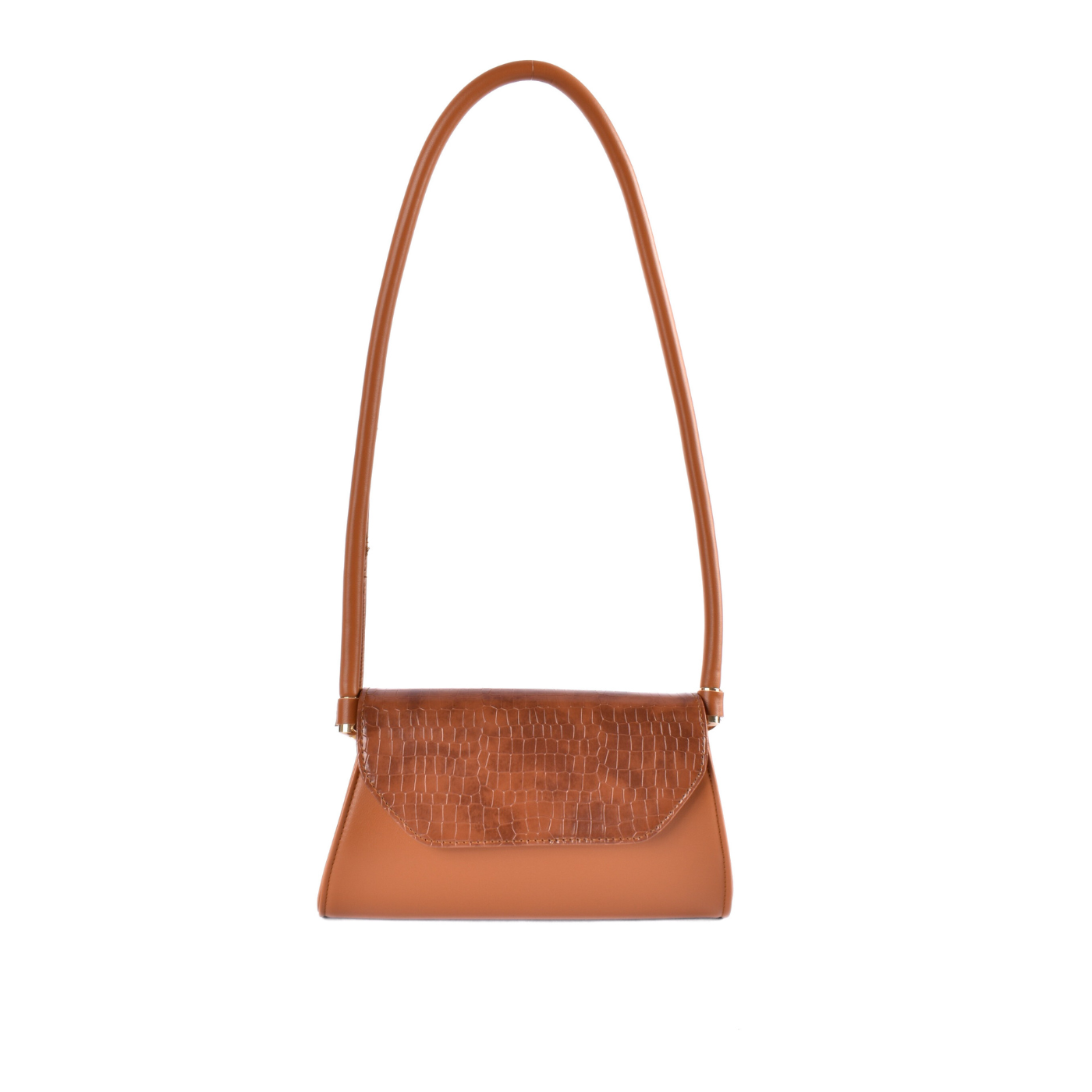 Spacious Faux Croc Leather Shopper Havana Melouk