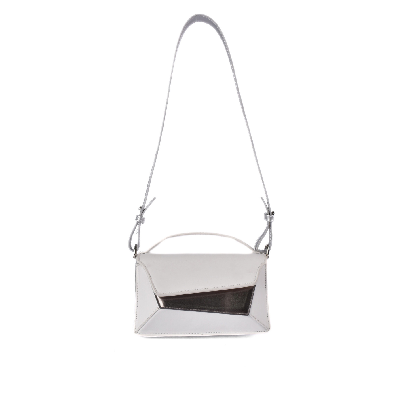 Trendy Mini Shoulder Bag White Melouk