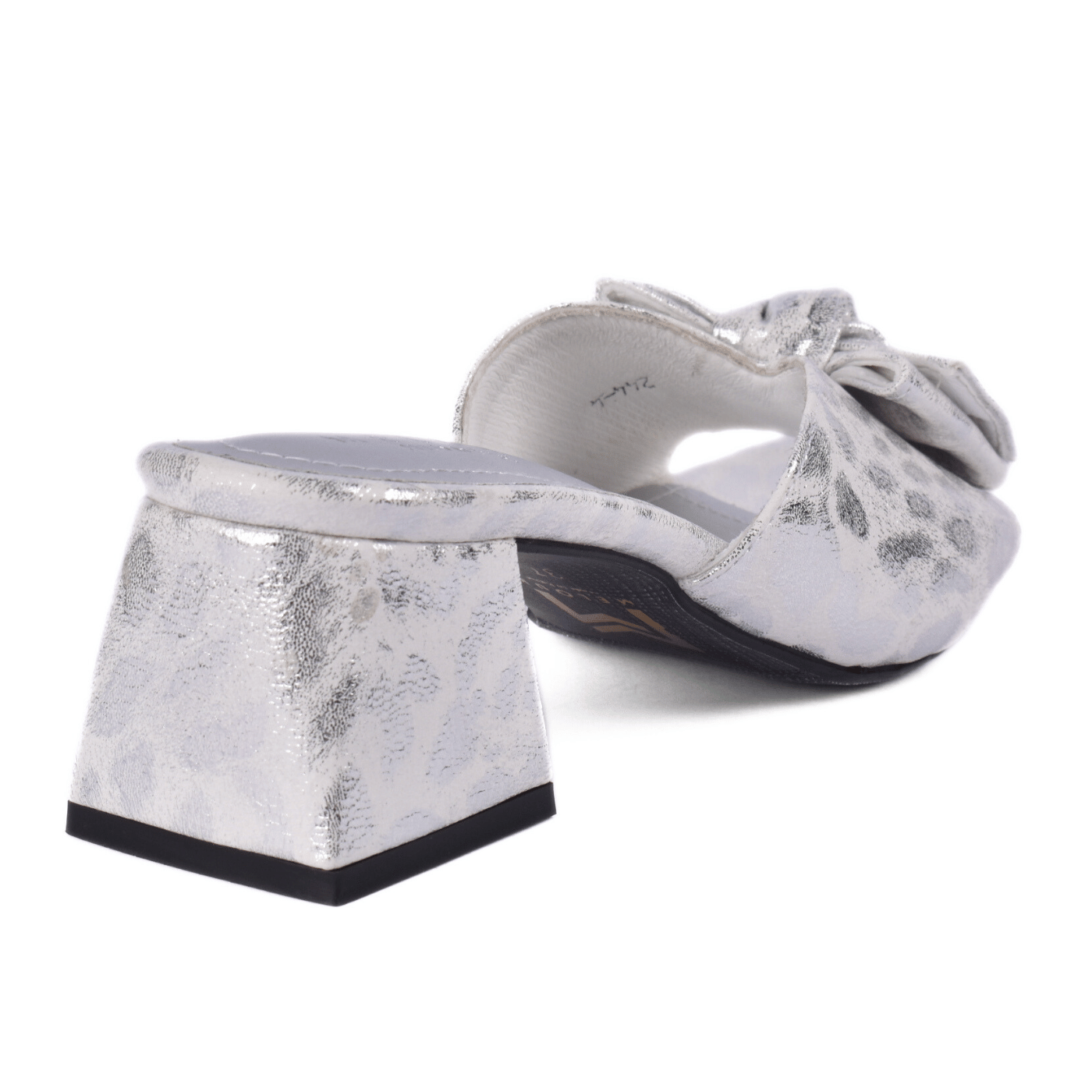 Elegant Block Heel Mules with Bow Melouk