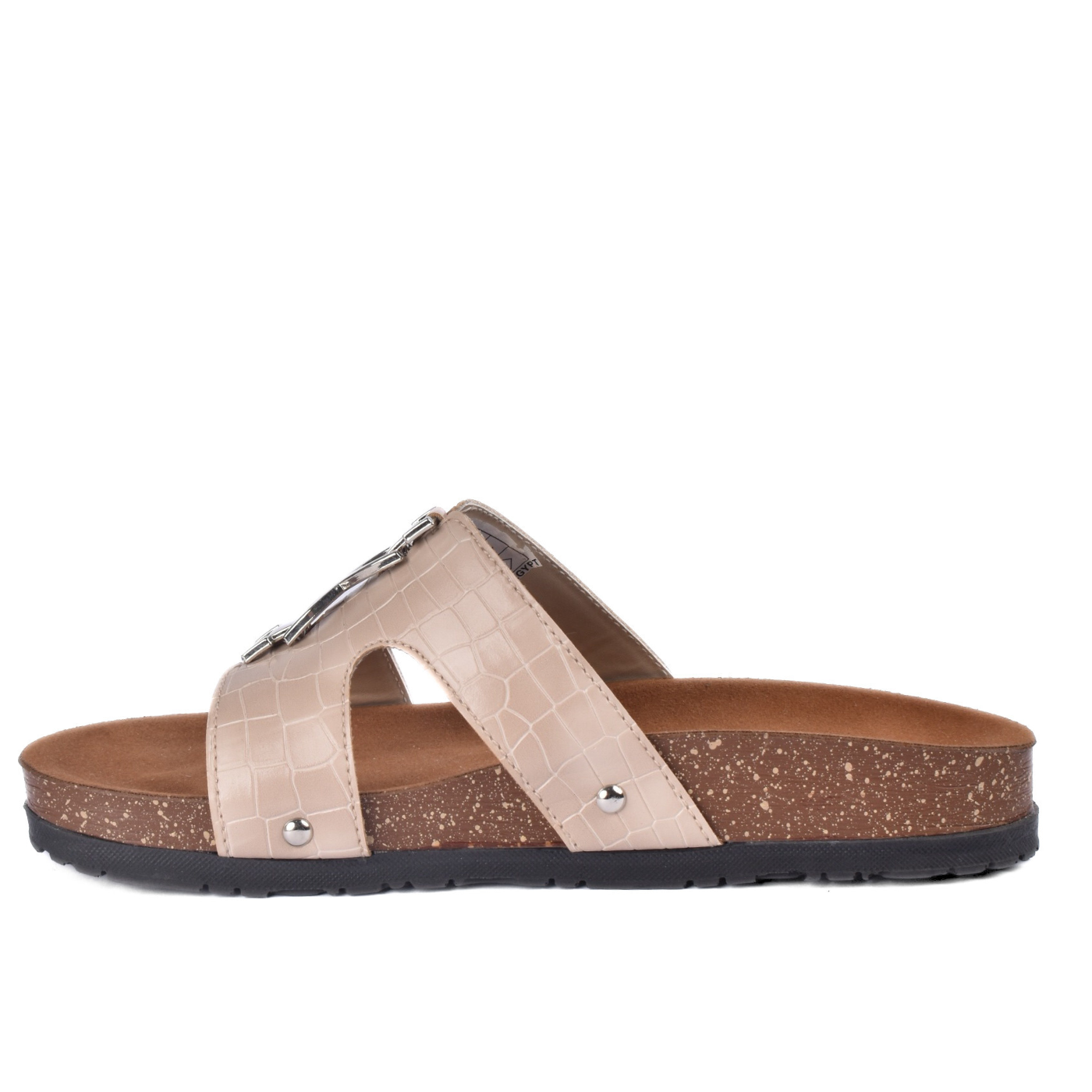 Slip-On Slippers with Chain Accent Melouk