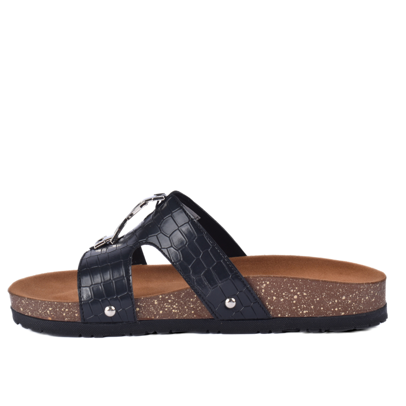 Slip-On Slippers with Chain Accent Melouk